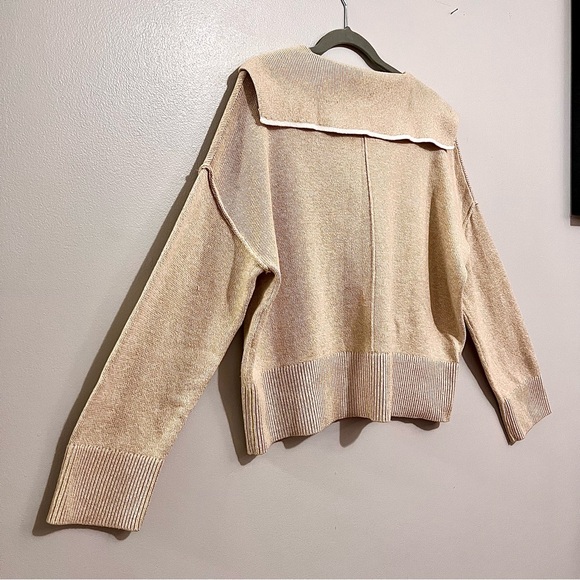 NWT Banana Republic Sailor Sweater in Iced Latte Beige MSRP$90 SOLD OUT ONLINE - Picture 14 of 16